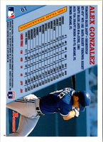 1996 Bowman Alex Gonzalez #19