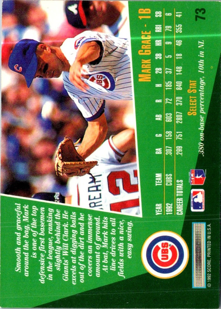 1993 Select Mark Grace