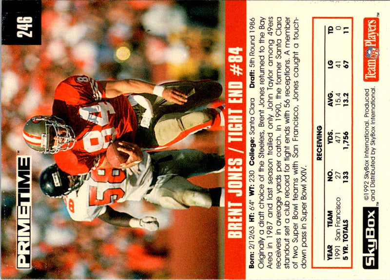 1992 Skybox Impact Brent Jones