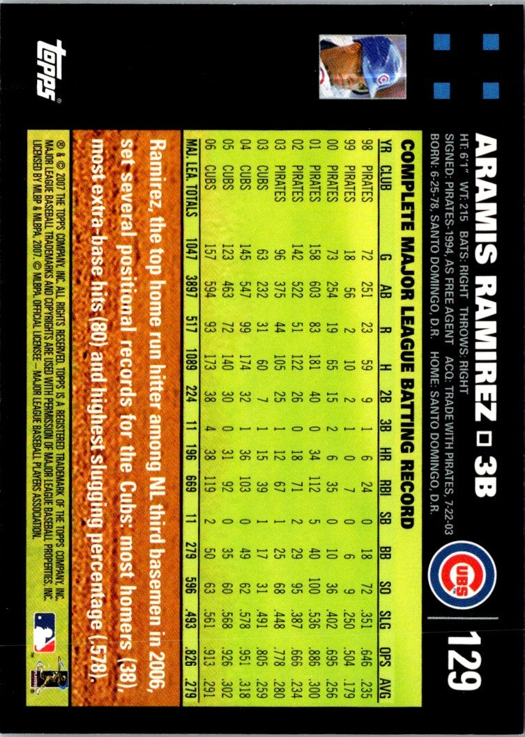 2007 Topps Aramis Ramirez