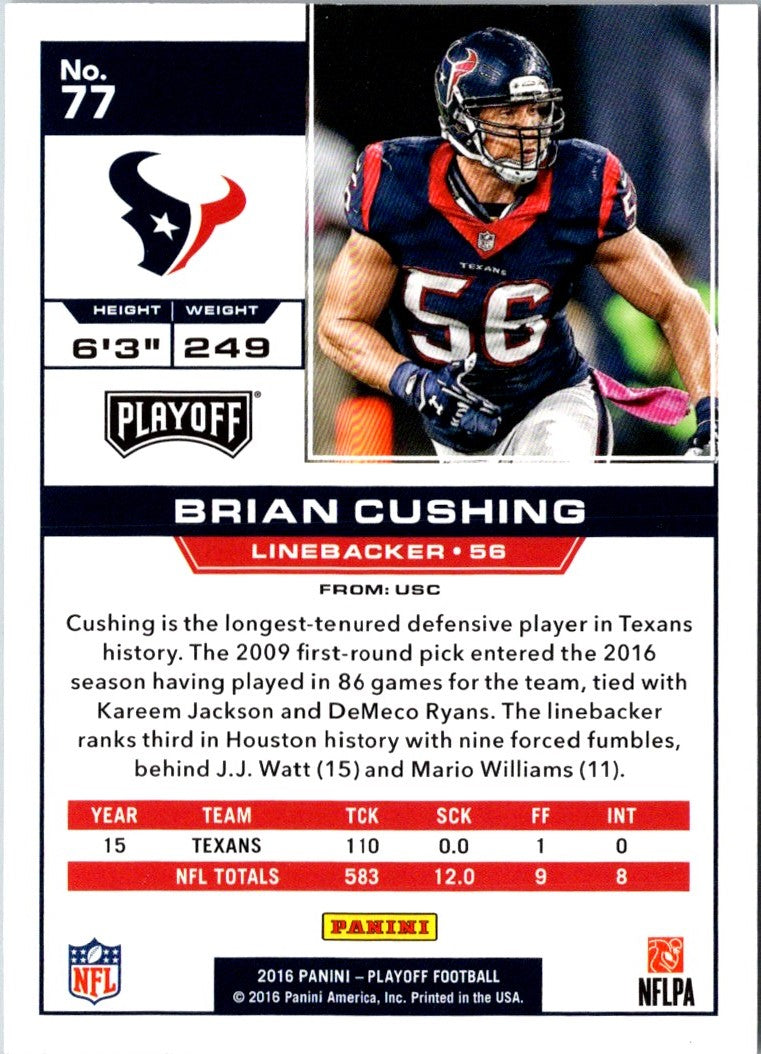 2016 Panini Playoff Brian Cushing