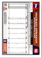 2008 Topps Kickoff Michael Strahan #92