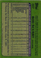 1982 Topps Rod Scurry #207