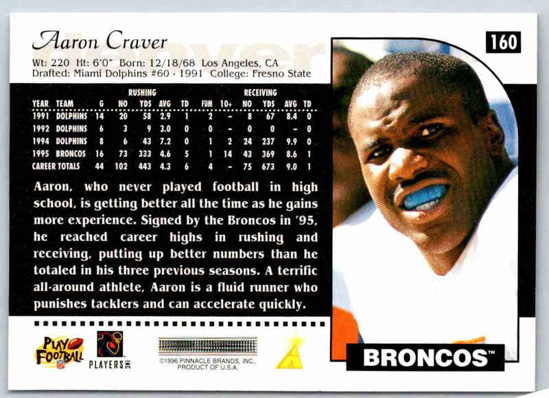 1996 Score Aaron Craver