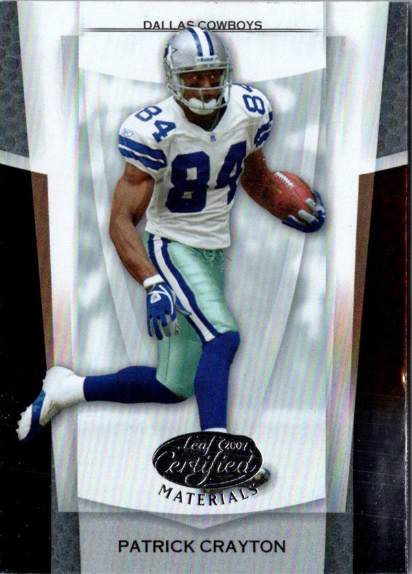 2007 Leaf Certified Materials Patrick Crayton #6