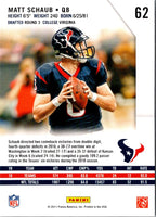 2011 Panini Certified Matt Schaub #62