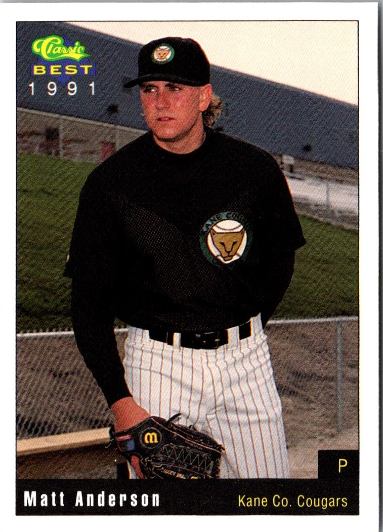 1991 Classic Best Kane County Cougars Matt Anderson