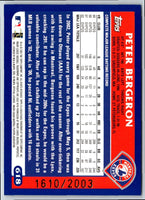 2003 Topps Gold Peter Bergeron #618 1610/2003