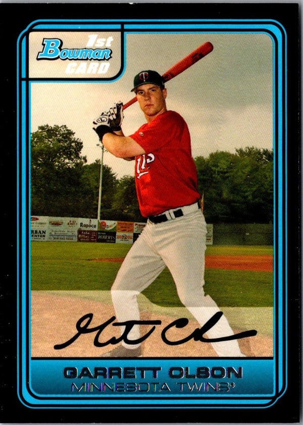 2006 Bowman Chrome Draft Picks & Prospects Garrett Olson #DP26