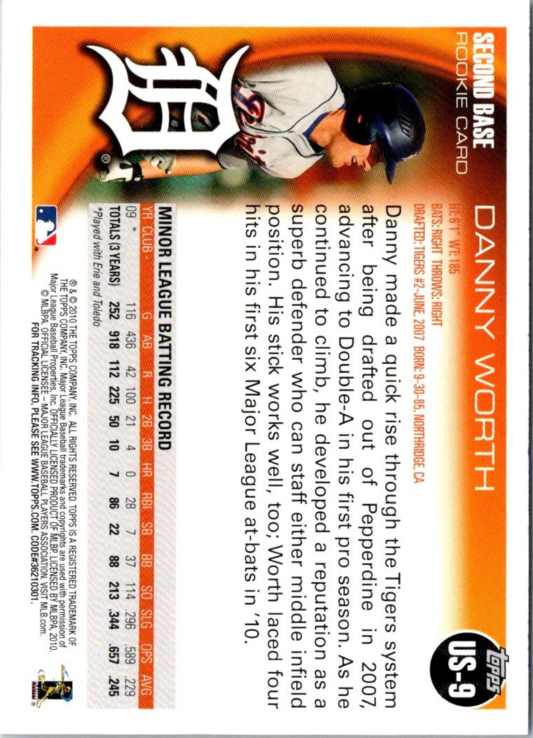 2010 Topps Update Danny Worth