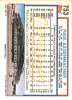 1992 Topps Paul Assenmacher #753