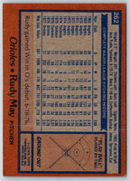 1978 Topps Rudy May #262