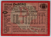 1983 Topps Steve DeBerg #261