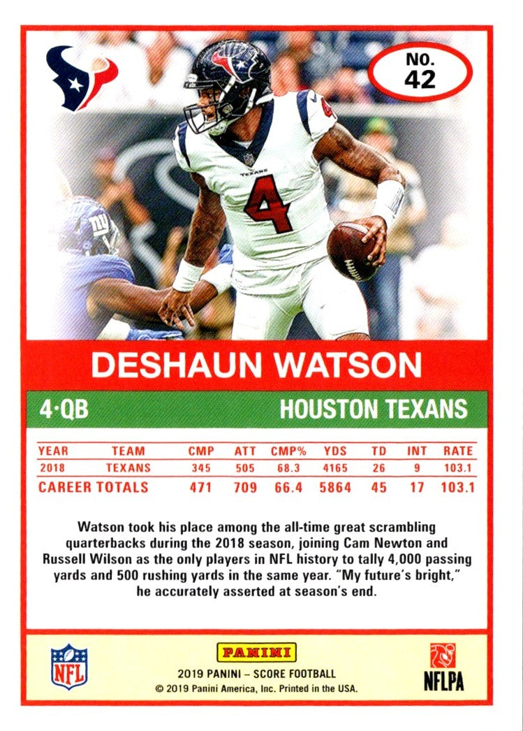 2019 Score Deshaun Watson