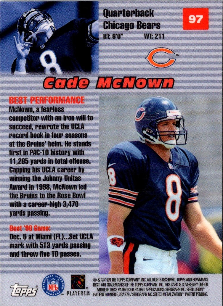 1999 Bowman's Best Cade McNown