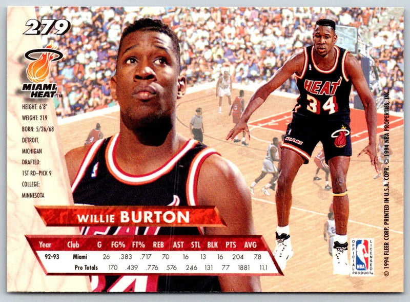 1993 Ultra Willie Burton