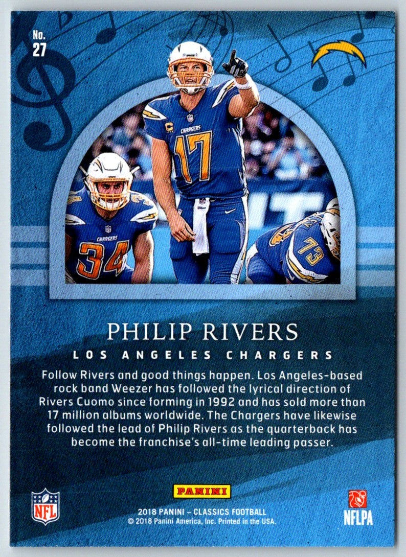 2018 Panini Classics Composers Philip Rivers
