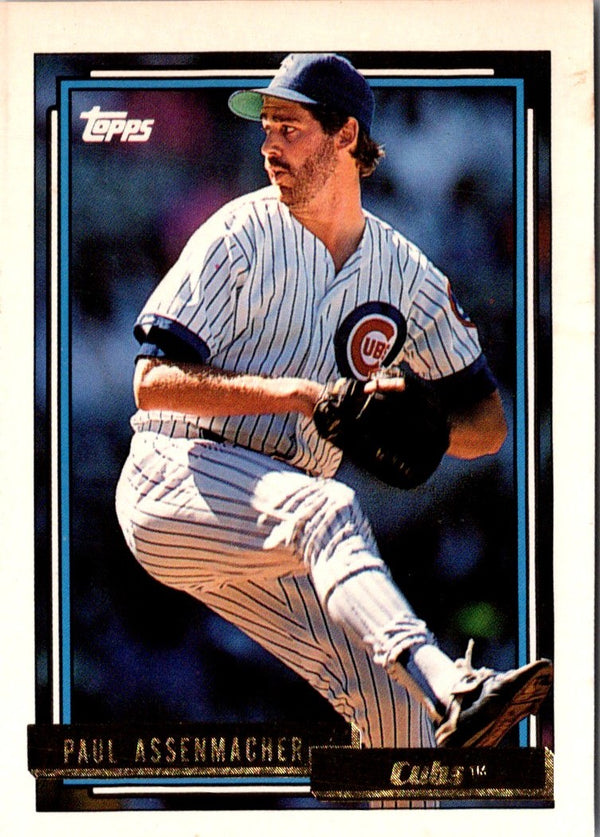 1992 Topps Paul Assenmacher #753