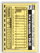 1990 Topps Tiffany Jose Oquendo