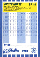 1988 Fleer Baseball All-Stars Bruce Hurst #18