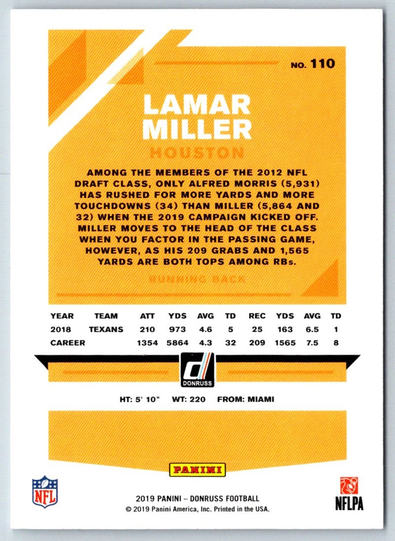 2019 Donruss Lamar Miller