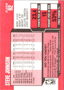 1989 Fleer Steve Johnson