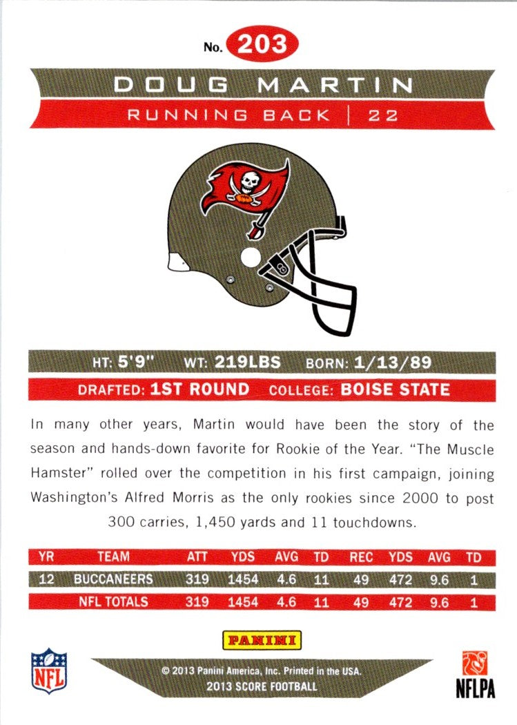 2013 Score Doug Martin