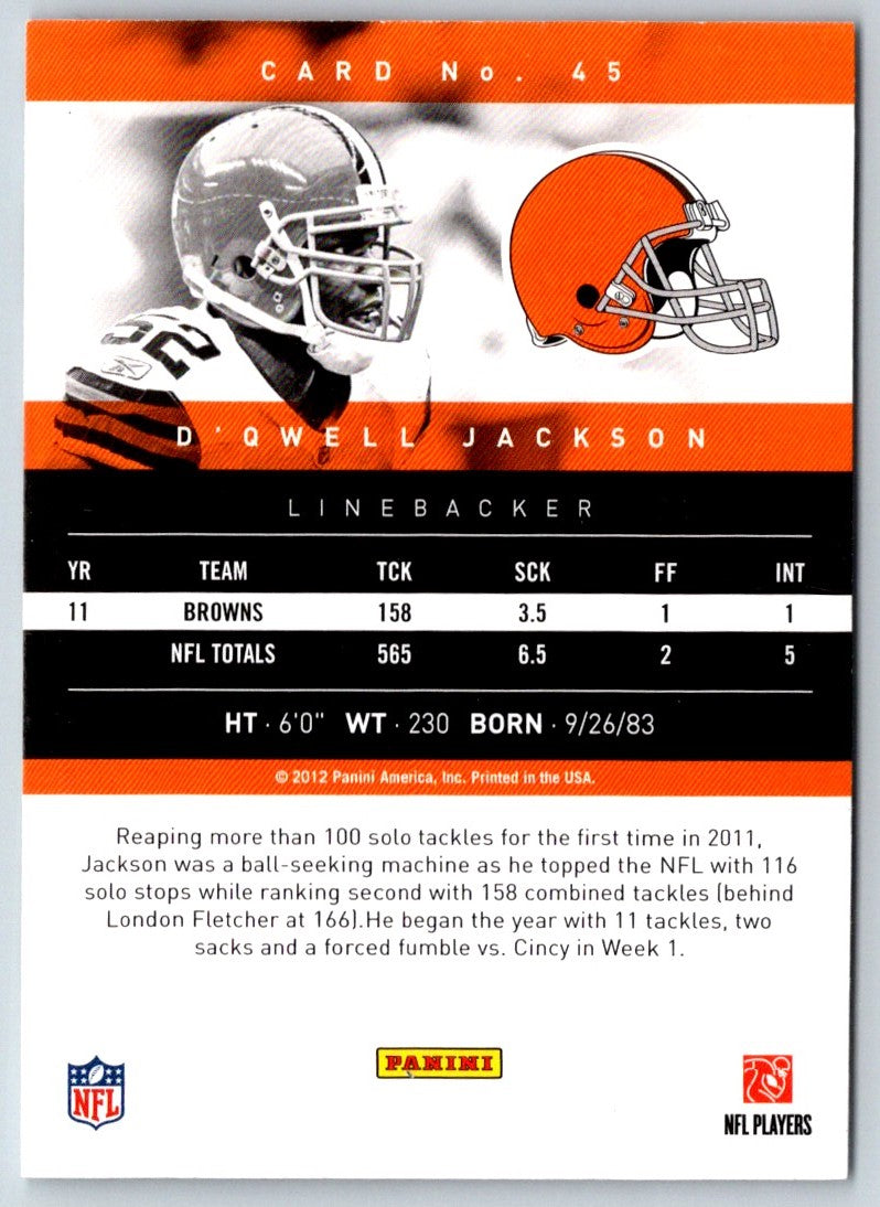 2012 Panini Prestige D'Qwell Jackson