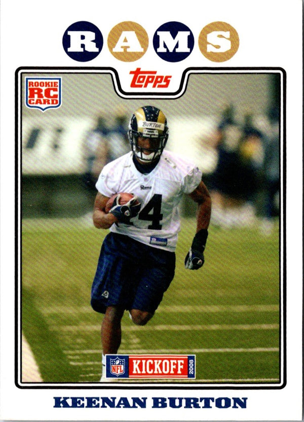 2008 Topps Kickoff Keenan Burton #206 Rookie