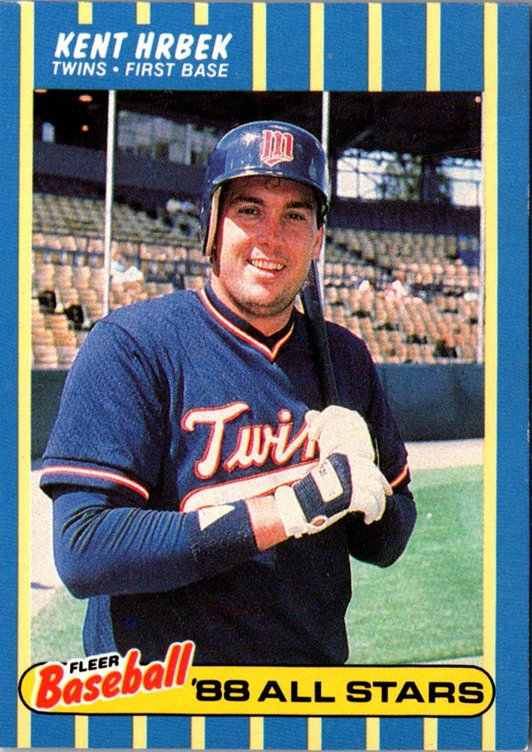 1988 Fleer Baseball All-Stars Kent Hrbek #17