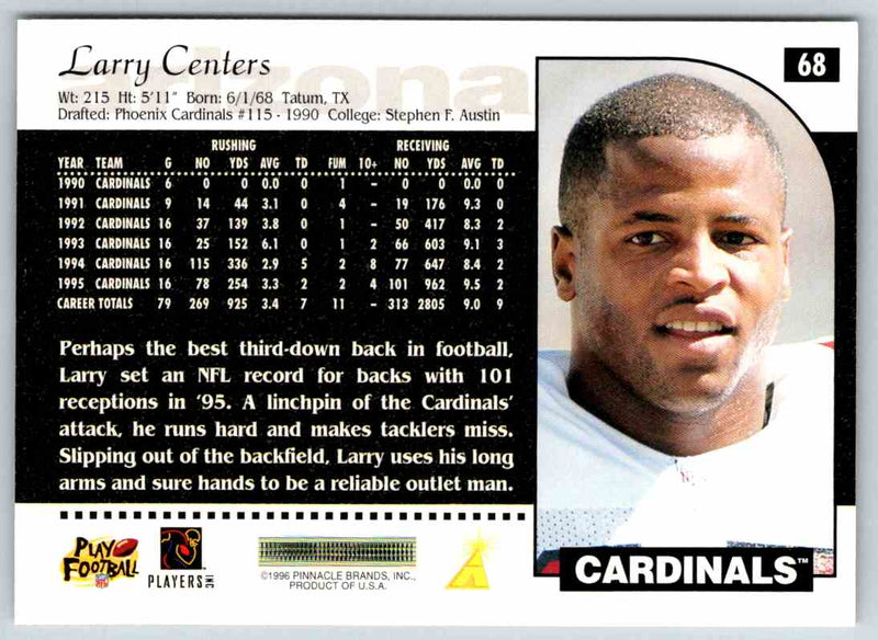 1996 Score Larry Centers