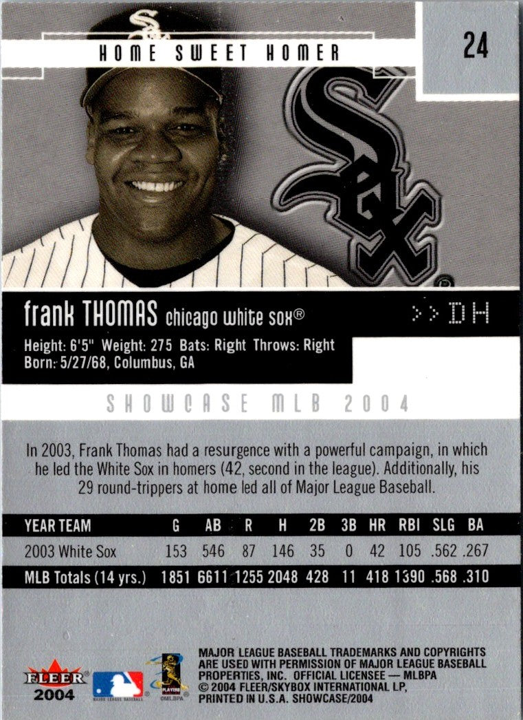 2004 Fleer Showcase Frank Thomas