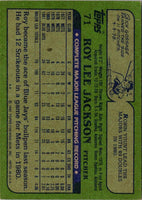1982 Topps Roy Lee Jackson #71