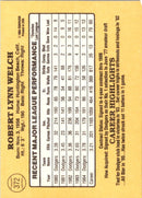 1985 Donruss Bob Welch