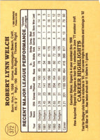 1985 Donruss Bob Welch #372