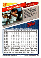 1993 Topps Gold Matt Nokes #561