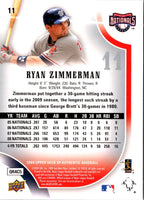 2009 SP Authentic Ryan Zimmerman #11