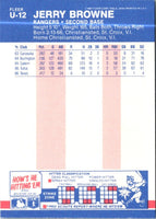 1987 Fleer Update Jerry Browne #U-12