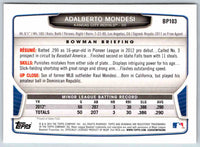 2014 Bowman Adalberto Mondesi #BP103
