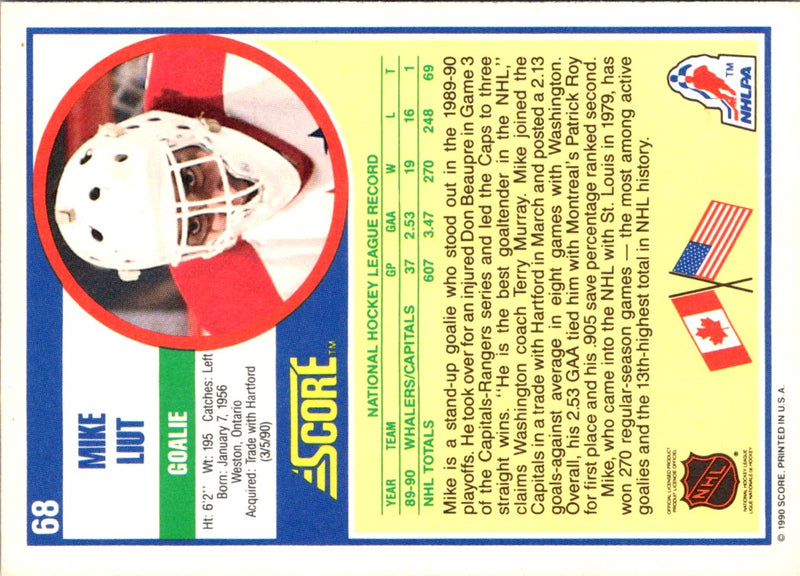 1990 Score Mike Liut