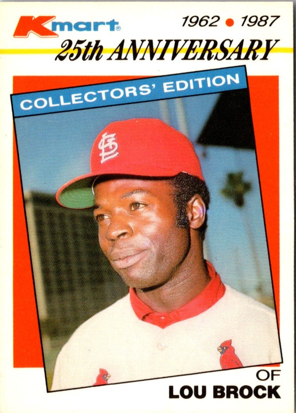 1987 Topps Kmart 25th Anniversary Lou Brock #13