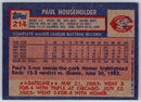 1984 Topps Paul Householder
