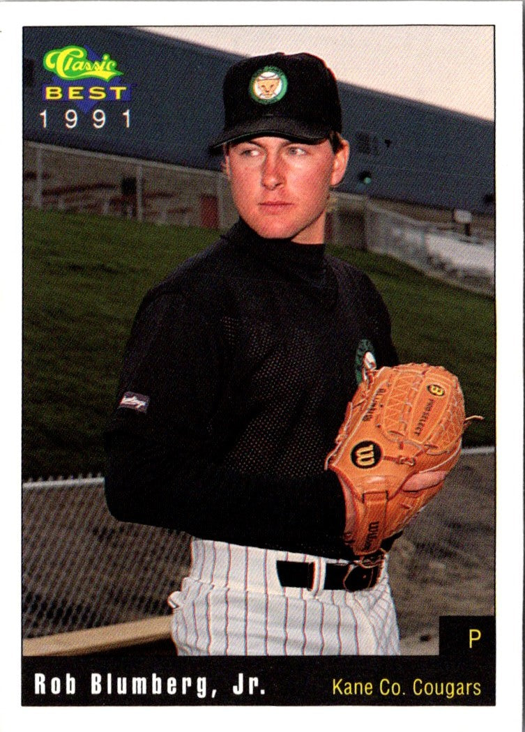 1991 Classic Best Kane County Cougars Rob Blumberg