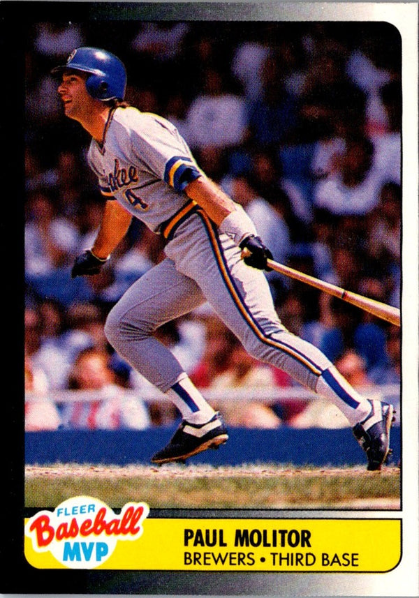 1990 Fleer Baseball MVP's Paul Molitor #27