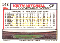 1992 Topps Keith Mitchell #542