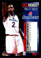 1994 Fleer Chris Webber #387