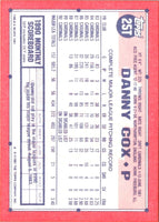 1991 Topps Traded Danny Cox #25T