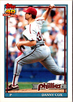 1991 Topps Traded Danny Cox #25T