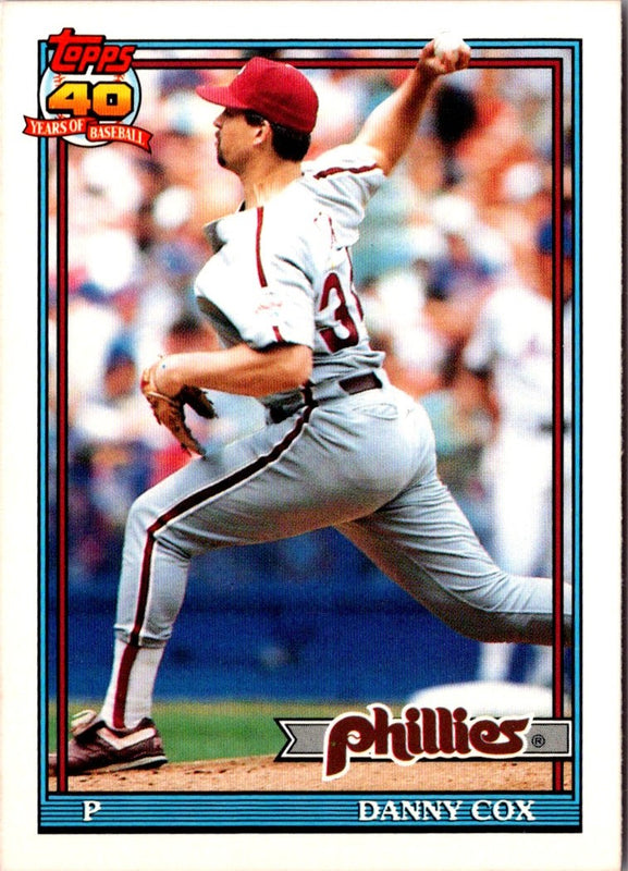 1991 Topps Traded Danny Cox #25T