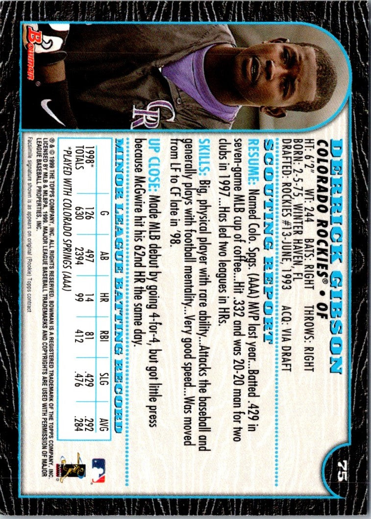 1999 Bowman Derrick Gibson